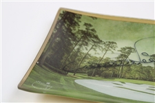 Bernhard Langer Signed Augusta National Glass Dish In Boxes JSA ALOA