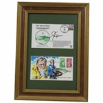 Jack Nicklaus & Arnold Palmer Signed Commemorative Envelopes Framed JSA ALOA