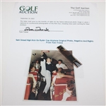 Sam Snead High Kick On Ryder Cup Airplane Original Photo, Negative And Rights From Tom Treick