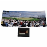 Tiger Woods 2000 US Open at Pebble Beach Victory Fist Pump Panoramic Original Photo, Negative & Rights From Tom Treick