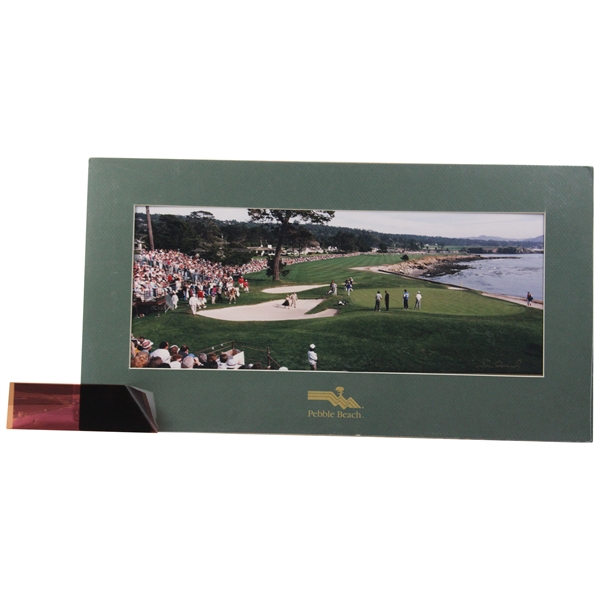 Bill Murray & Lady In Dress 18th Hole Pebble Beach Panoramic Original Photo, Negative & Rights From Tom Treick