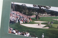 Bill Murray & Lady In Dress 18th Hole Pebble Beach Panoramic Original Photo, Negative & Rights From Tom Treick