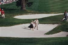 Bill Murray & Lady In Dress 18th Hole Pebble Beach Panoramic Original Photo, Negative & Rights From Tom Treick