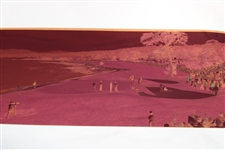 Bill Murray & Lady In Dress 18th Hole Pebble Beach Panoramic Original Photo, Negative & Rights From Tom Treick