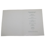 2002 Augusta National GC Masters Champion Dinner Menu from Night of Tiger Win