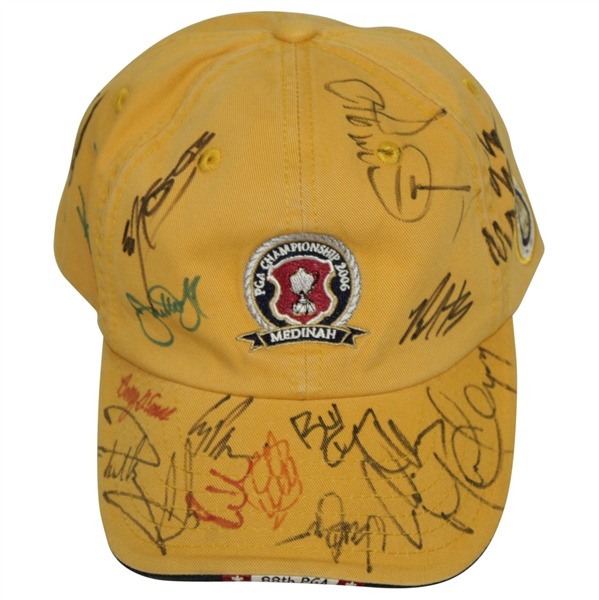 Multi-Signed 2006 PGA Championship at Medinah Hat JSA ALOA