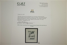 1960's Poster Advertising Chick Evans And Harry Pezzullo PGA Golf Clinic In Chicago