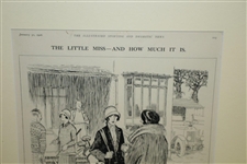 1926 'The Little Miss & How Much It Is' Illustrated Sporting And Dramatic News Magazine Cartoon by Illingworth