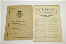 Bobby Jones 1929 'How To Play Golf' Golf Booklet