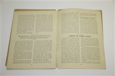 Bobby Jones 1929 'How To Play Golf' Golf Booklet