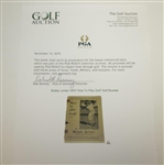 Bobby Jones 1929 'How To Play Golf' Golf Booklet