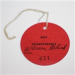 1953 Ryder Cup Matches Member Badge #671 Belonging to Warren Orlick