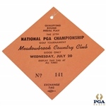 1955 PGA Championship at Meadowbrook Country Club Wednesday Ticket #141
