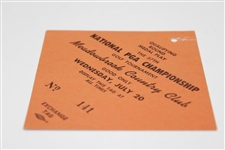 1955 PGA Championship at Meadowbrook Country Club Wednesday Ticket #141