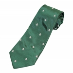 Formby Club Logo Green 100% Silk Maccravats England Necktie