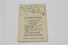 Arnold Palmer & Gary Player Signed Hillcrest CC (Nebraska) Scorecard JSA ALOA