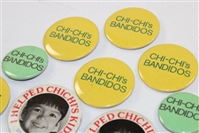 Chi-Chi Rodriguez's Personal Group of Three (13) Misc. Buttons - Chi-Chi Bandidos, Toyota, & other