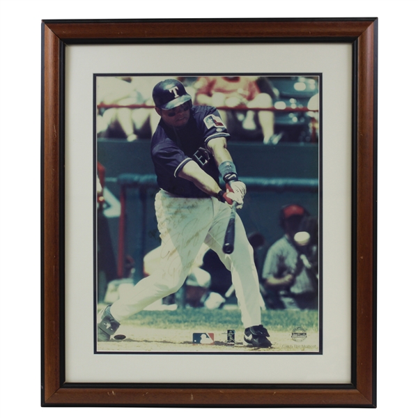 Chi-Chi Rodriguezs Personal Ivan Rodriguez MLB Signed Photo Framed JSA ALOA