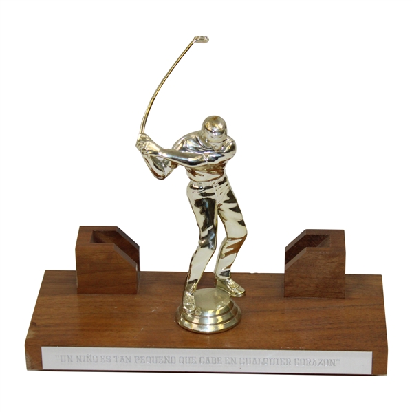 Chi-Chi Rodriguezs Personal A Child IS Small Enough To Fit In Any Heart Inscription Desk Statue