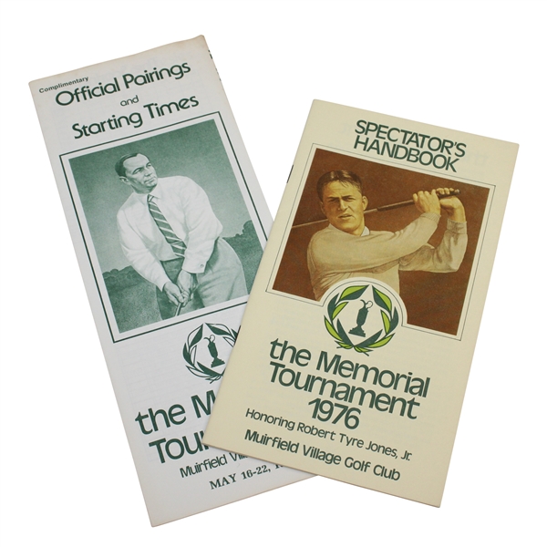 1976 Memorial Tournament Spectators Handbook & 1977 Pairings/Starting Times
