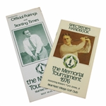 1976 Memorial Tournament Spectators Handbook & 1977 Pairings/Starting Times