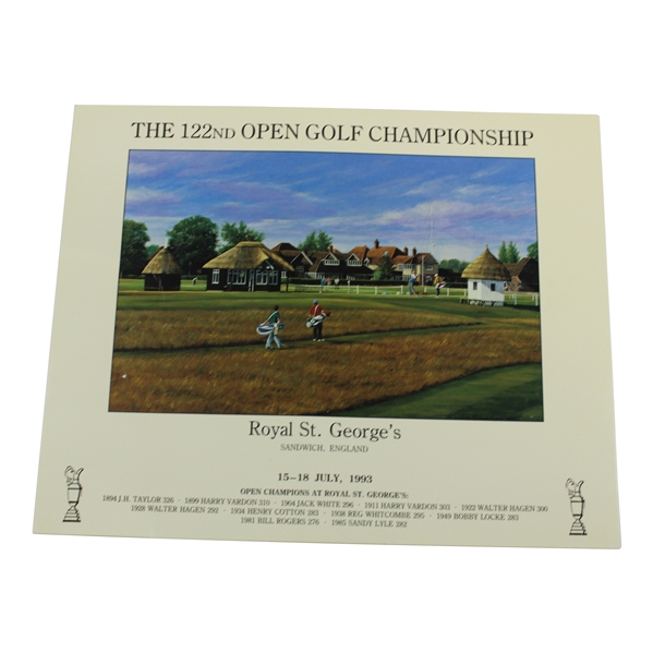 1993 Open Championship at Royal St. George Post Card