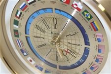 Chi Chi Rodriguez's 'Thank You Very Much' Bulova Flags Around the World Mantle Clock
