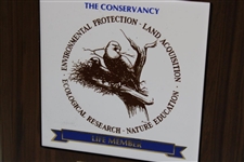 Chi Chi Rodriguez's The Conservancy Life Member Presentation Plate on Board Display
