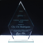 Chi Chi Rodriguezs 1994 Hilton Lifetime Achievement Glass Award