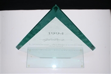 Chi Chi Rodriguez's 1994 Hilton Lifetime Achievement Glass Award