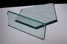 Chi Chi Rodriguez's 1994 Hilton Lifetime Achievement Glass Award