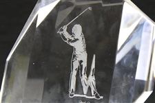 Chi Chi Rodriguez's 1990 The Bell Atlantic Classic Caring For Kids Glass Award