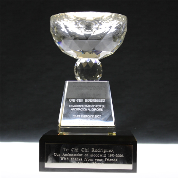 Chi Chi Rodriguezs 2007 Liberty Mutual Appreciation Award as Ambassador of Goodwill 1991-2006