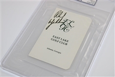 Phil Mickelson Signed East Lake Golf Club Scorecard - Site of Tour Champ Wins PSA/DNA #83957797