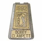 Bobby Clampetts Personal 1992 PGA Tour Member Money Clip/Badge