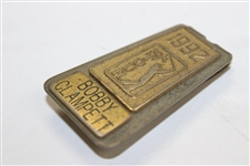 Bobby Clampett's Personal 1992 PGA Tour Member Money Clip/Badge