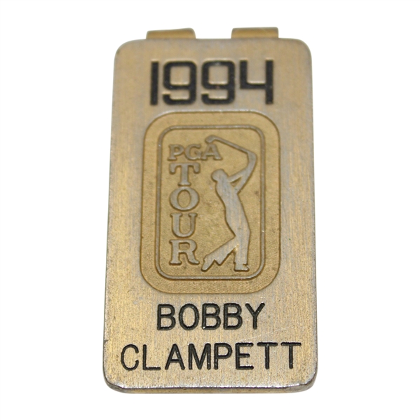 Bobby Clampetts Personal 1994 PGA Tour Member Money Clip/Badge