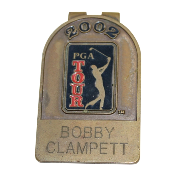 Bobby Clampetts Personal 2002 PGA Tour Member Money Clip/Badge