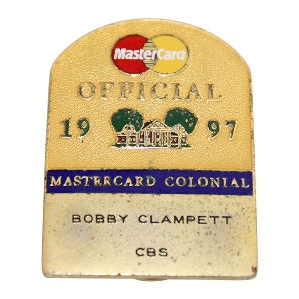 Bobby Clampetts 1997 Mastercard Colonial Championship CBS Official Clip/Badge