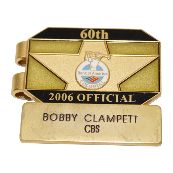 Bobby Clampetts 2006 Bank of America Colonial Championship CBS Official Clip/Badge