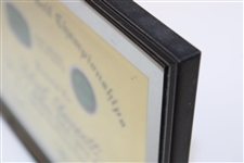 Bobby Clampett's 1977 Jr World Golf Championships North. Ca. Section Winner Certificate - Framed