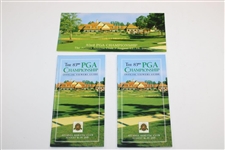 Three (3) 2001 PGA Championship at Atlanta Atheltic Club Booklet/Pamphlets/Guides
