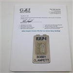 Bobby Clampett's Personal 1994 PGA Tour Member Money Clip/Badge