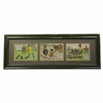 Original Crombie Rules of Golf Panel in Original Perrier Frame - Rule VII, X & XVII
