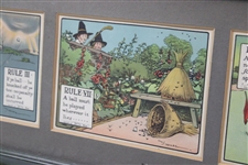 Original Crombie Rules of Golf Panel in Original Perrier Frame - Rule III, VII & VI