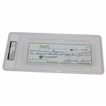 Samuel J. Snead Signed 12/9/1985 Personal Check PSA/DNA GEM MT10 #93511545