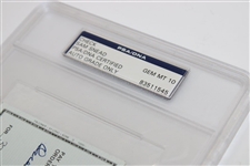Samuel J. Snead Signed 12/9/1985 Personal Check PSA/DNA GEM MT10 #93511545