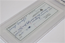 Samuel J. Snead Signed 12/9/1985 Personal Check PSA/DNA GEM MT10 #93511545