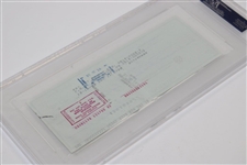 Samuel J. Snead Signed 12/9/1985 Personal Check PSA/DNA GEM MT10 #93511545