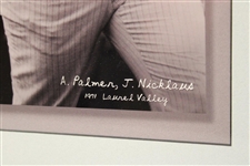 Arnold Palmer & Jack Nicklaus '1971 Laurel Valley' Photo w/Nicklaus Hologram - Framed